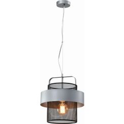 Candellux Fiba lampada sospesa 1x40 W nero-argento 31-78506