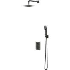 Omnires Slide set doccia da incasso con termostato con soffione grafite SYSSL11GR