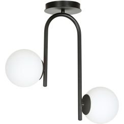 Emibig Kalf lampada da soffitto 2x10 W nero 1030/2