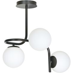 Emibig Kalf lampada da soffitto 3x10 W nero 1030/3