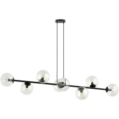 Emibig Rossi lampada sospesa x10 W nero-trasparente 874/8
