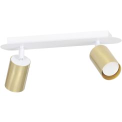 Emibig Zen lampada da soffitto 2x8 W bianco-oro 623/2