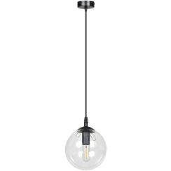 Emibig Cosmo lampada sospesa 1x10 W nero-trasparente 711/1