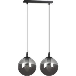 Emibig Cosmo lampada sospesa 2x10 W nero-grafite 712/2