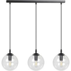 Emibig Cosmo lampada sospesa 3x10 W nero-trasparente 711/3