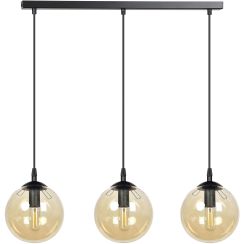 Emibig Cosmo lampada sospesa 3x10 W nero-ambra 713/3