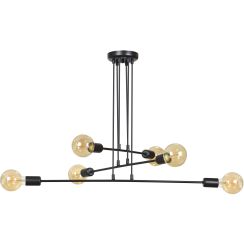 Emibig Multipo lampada sospesa 6x15 W nero 696/6