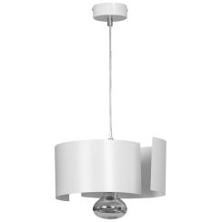 Emibig Vixon lampada sospesa 1x15 W bianco-cromo 306/1