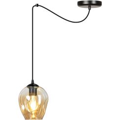 Emibig Level lampada sospesa 1x15 W nero-ambra 758/1