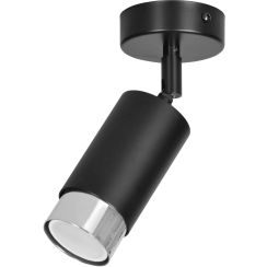 Emibig Hiro lampada da soffitto 1x8 W nero-cromo 964/1