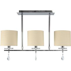Candellux Estera lampada da soffitto 3x40 W cromo-crema 33-11510