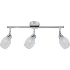 Candellux Rico lampada da soffitto 3x6 W cromo-trasparente 93-67630