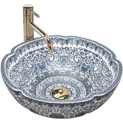 Rea Vivien lavabo 42.5x42.5 cm rotonda da appoggio REA-U5666