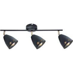 Candellux Coty lampada da soffitto 3x40 W nero 93-67173