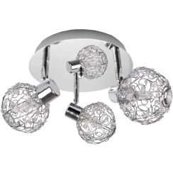 Candellux Collar lampada da soffitto 3x40 W cromo 98-13750