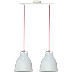 Candellux Pensilvania lampada sospesa 2x60 W bianco 32-35813