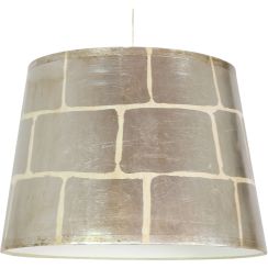 Candellux Americano lampada sospesa 1x60 W argento-beige 31-32331