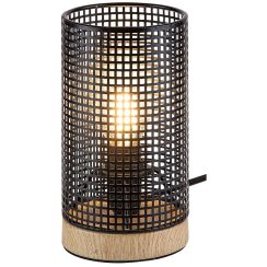 Rabalux Boogie lampada da tavolo 1x25 W nero-legno 3180