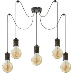 Rabalux Fidel lampada sospesa 5x25 W oro 3218