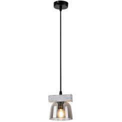 Rabalux Cardamom lampada sospesa 1x40 W fumé-legno 3118