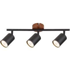 Rabalux Edmund lampada da soffitto 3x25 W nero-legno 5297