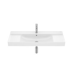 Roca Ona lavabo 100x46 cm rettangolare a parete bianco A32768A000