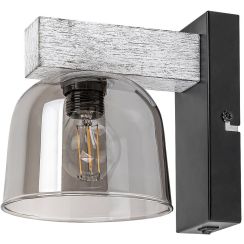 Rabalux Cardamom lampada da parete 1x40 W fumé-legno 3081