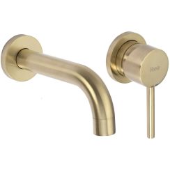Rea Lungo L. rubinetto per lavabo da incasso oro REA-B8652