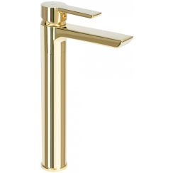 Rea Argus rubinetto per lavabo verticale oro REA-B6213
