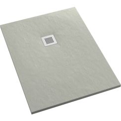 Schedpol Kalait Cement Stone piatto doccia rettangolare + mascherina 140x90 cm cemento 3.3119/CT/ST-M2