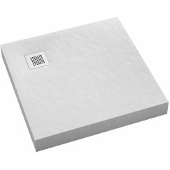 Schedpol New Horizons White Stone piatto doccia quadrato 90x90 cm bianco 3.3301/B/ST-M2
