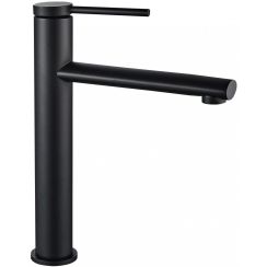 Rea Oval rubinetto per lavabo verticale nero REA-B6511