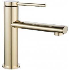 Rea Oval rubinetto per lavabo verticale oro REA-B6515