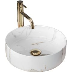 Rea Sami lavabo 35.5x35.5 cm rotonda da appoggio REA-U4522