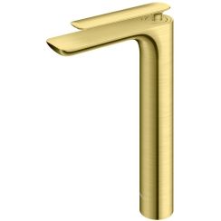 Kohlman Experience Brushed Gold rubinetto per lavabo verticale oro QB170EGDB