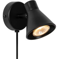 Nordlux Eik lampada da parete 1x35 W nero 45761003