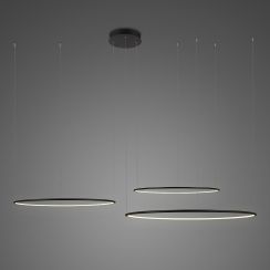 Altavola Design Ledowe Okręgi lampada sospesa 3x91 W nero LA075/CO3_100_in_3k_black_dimm