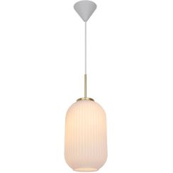 Nordlux Milford lampada sospesa 1x40 W bianco-ottone-opale 2213203001