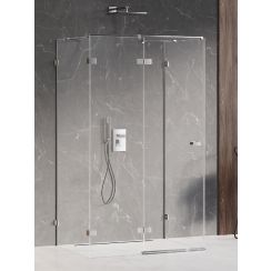 New Trendy Avexa box doccia 110x80 cm rettangolare cromo lucida/vetro trasparente EXK-2447