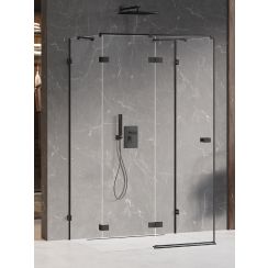 New Trendy Avexa Black box doccia 120x80 cm rettangolare nero opaca/vetro trasparente EXK-2620