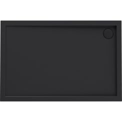 Oltens Superior piatto doccia rettangolare 100x80 cm nero 15002300