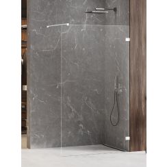 New Trendy Avexa White parete doccia walk-in 120 cm bianco opaca/vetro trasparente EXK-2933