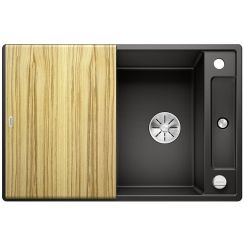 Blanco Axia III 45 S lavello in granito 78x51 cm nero 525841
