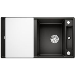 Blanco Axia III 5 S lavello in granito 91.5x51 cm nero 525844