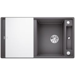 Blanco Axia III 5 S lavello in granito 91.5x51 cm grigio/grafite/inox 523216