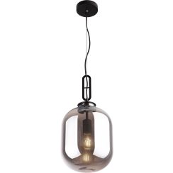 MaxLight Honey lampada sospesa 1x60 W nero-fumé P0296