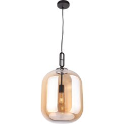 MaxLight Honey lampada sospesa 1x60 W nero-ambra P0299