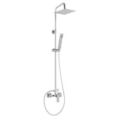 Ferro Vitto VerdeLine set doccia a parete con soffione cromo NP81BVI7UVL