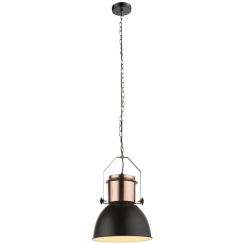Globo Lighting Kutum lampada sospesa 1x40 W nero-rame 15282