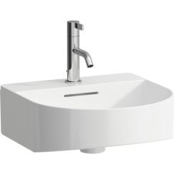 Laufen Sonar lavabo 42x41 cm semicircolare a parete bianco lucida H8163410001041